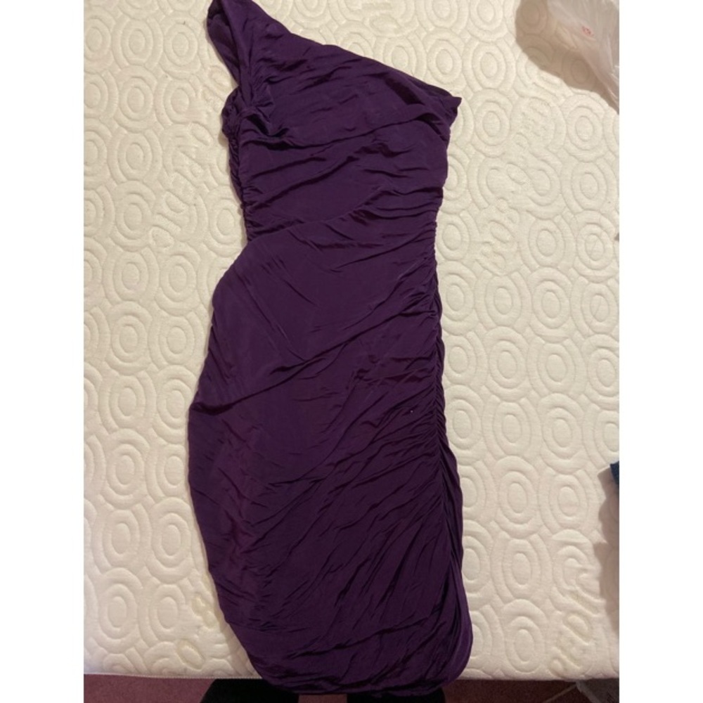 H&M Purple Ruched Midi Cocktail/Formal Dress